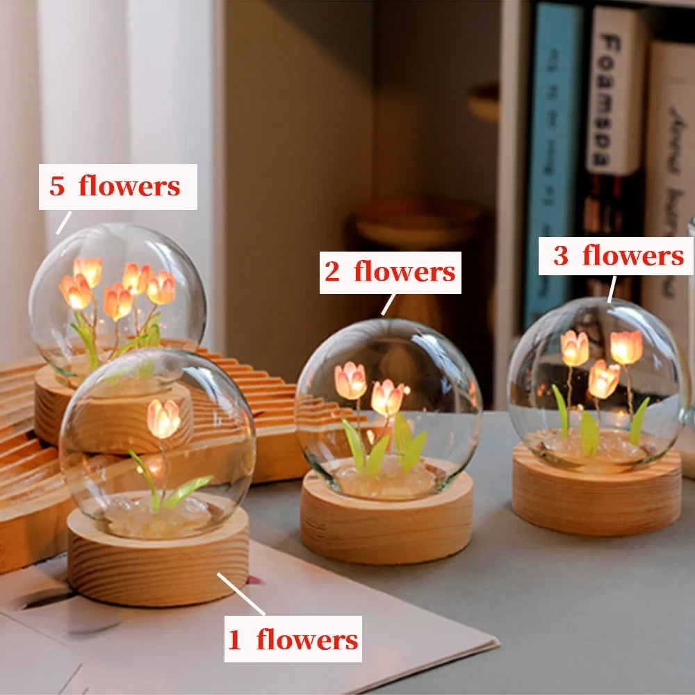 Tulip Night Light Floral Lamp