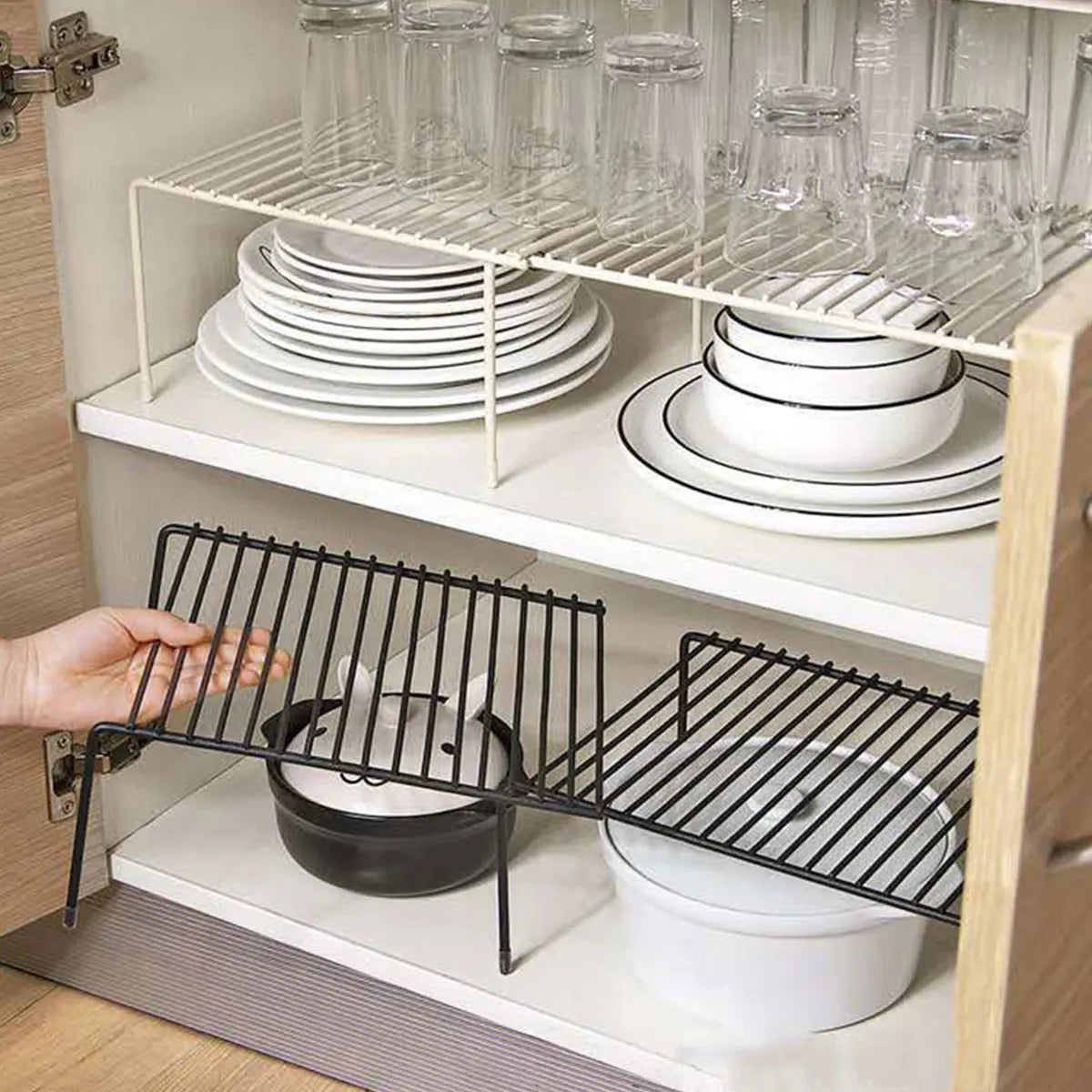 Retractable Kitchen Shelf Organizer Rack