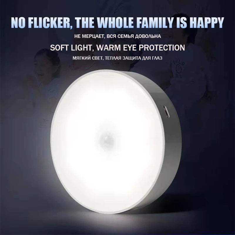 Rechargeable LED Human Motion Sensor Light