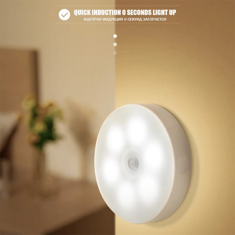 Rechargeable LED Human Motion Sensor Light