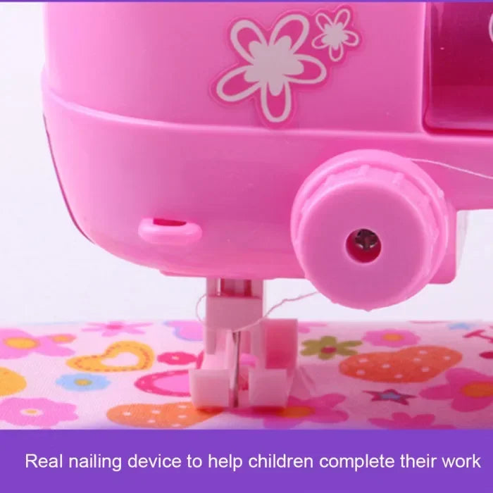 Children's Mini Portable Sewing Machine Small Electric Children Sewing Machine Electronic Sewing Machine Home Toy Set