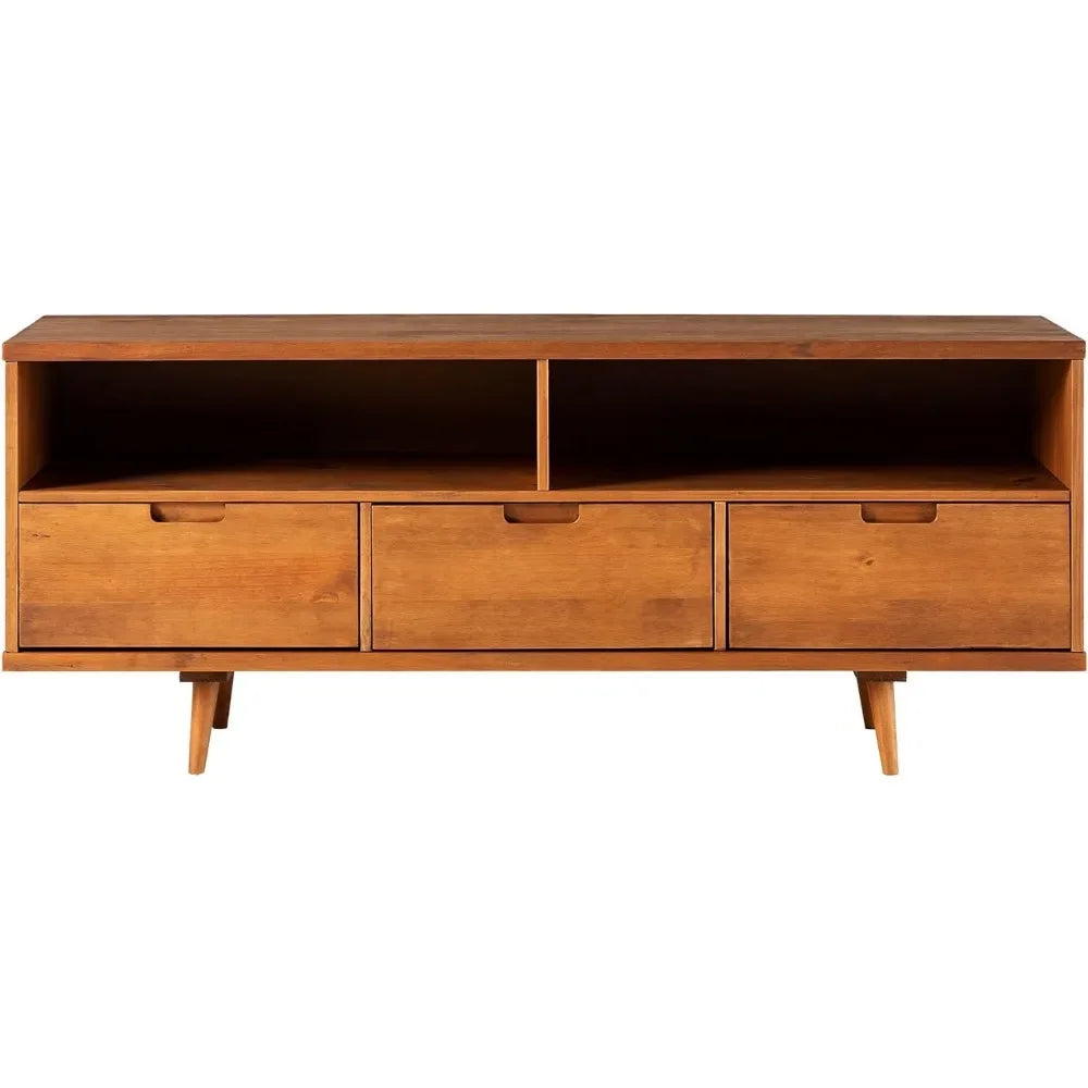 Mid Century Modern Wood TV Stand