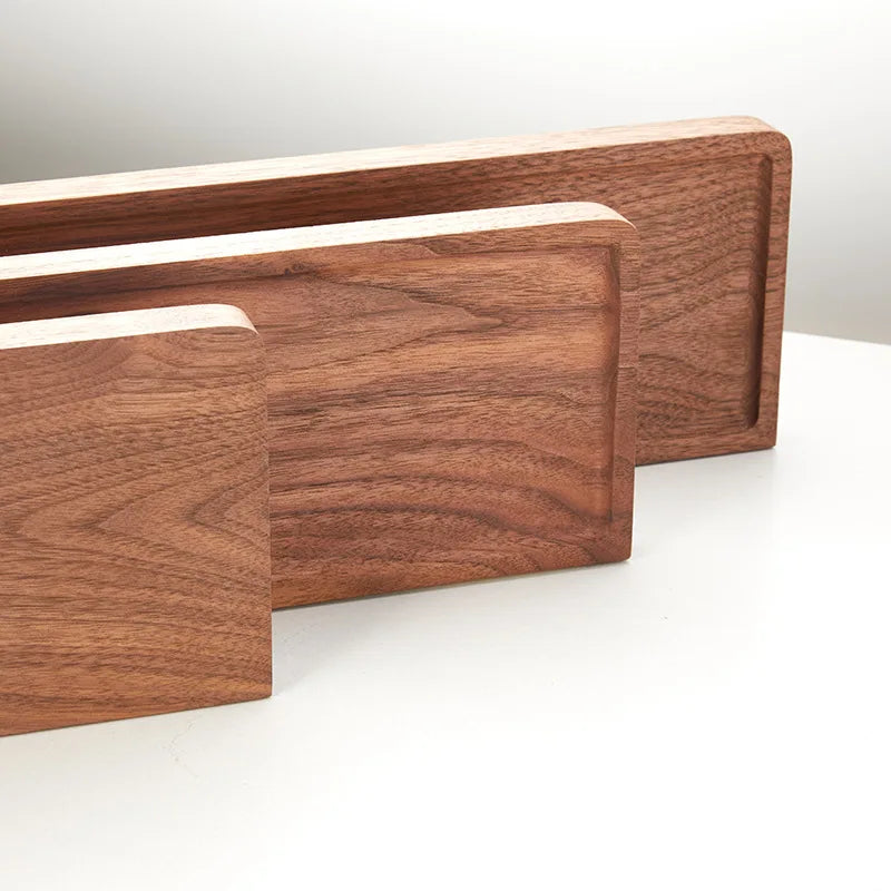 Bathroom Walnut Wooden Storage Shelf