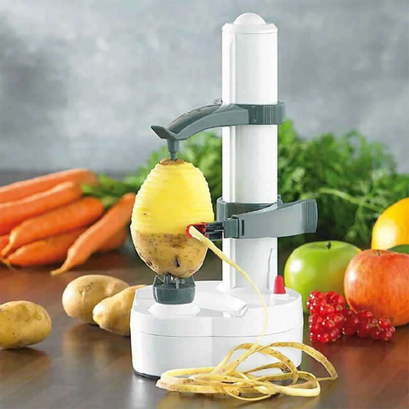 Electric Potato Peeler with Hidden Storage