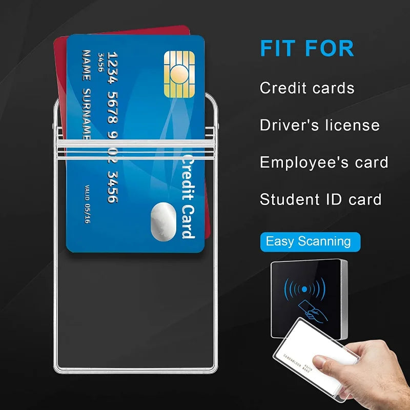 Transparent PVC Credit Card Holder