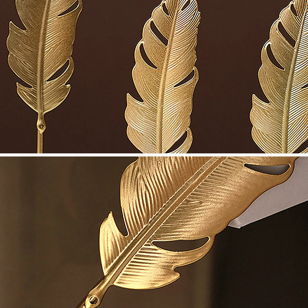 Nordic Gold Ginkgo Leaf Ornaments