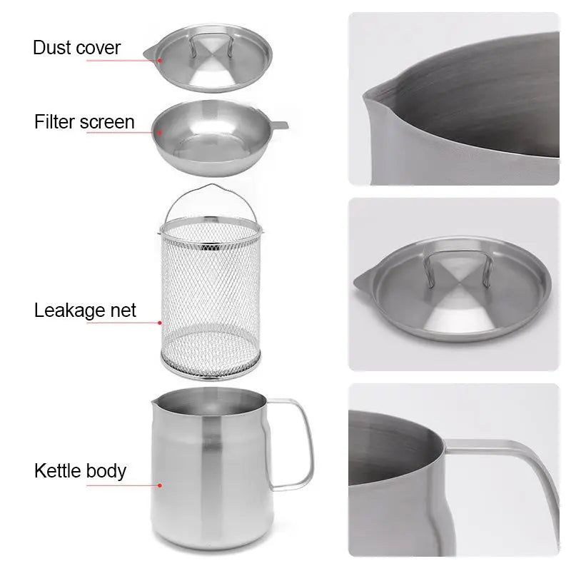 Household Stainless Steel Oil Pot Filter