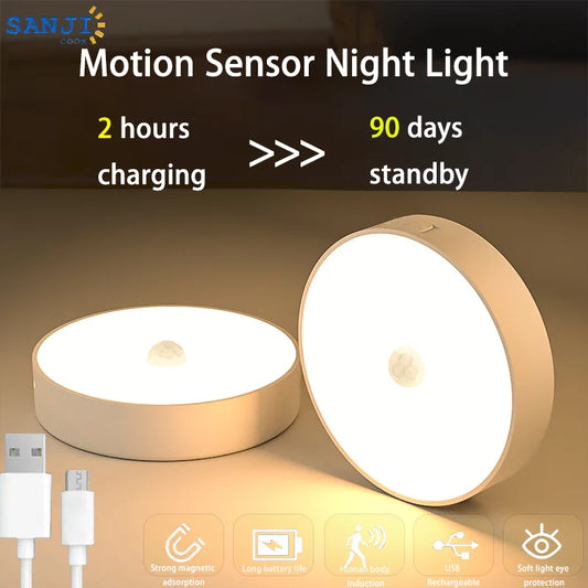 Rechargeable LED Human Motion Sensor Light