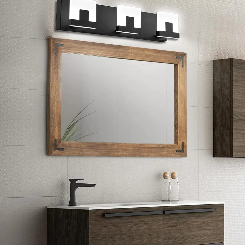 Rustic Wooden Framed Wall Mirror