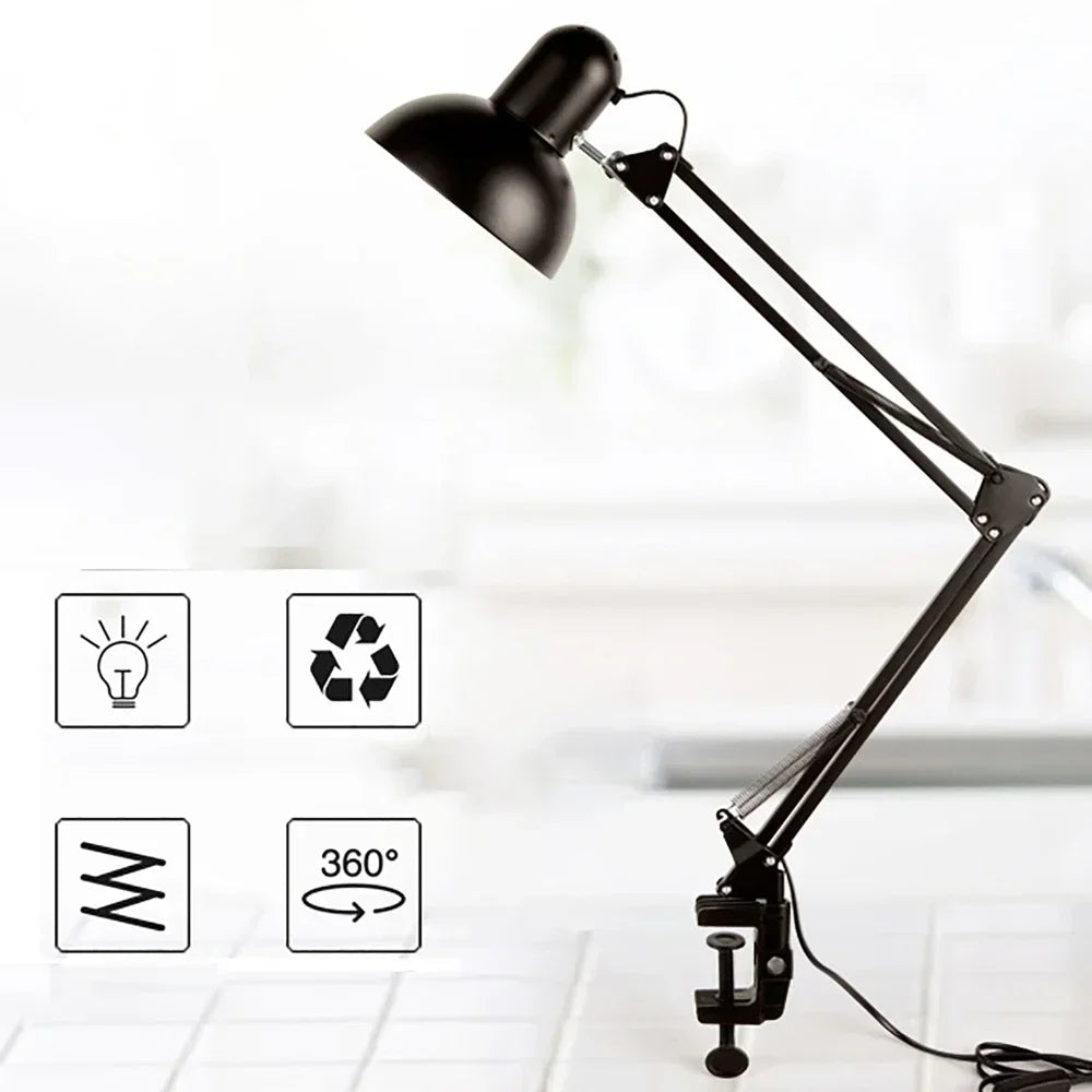 Foldable Desk Lamp Clip on Light