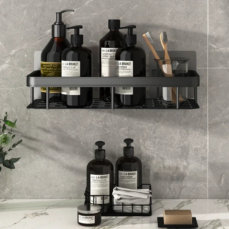 Aluminum Alloy Bathroom Shelf Storage Organizer