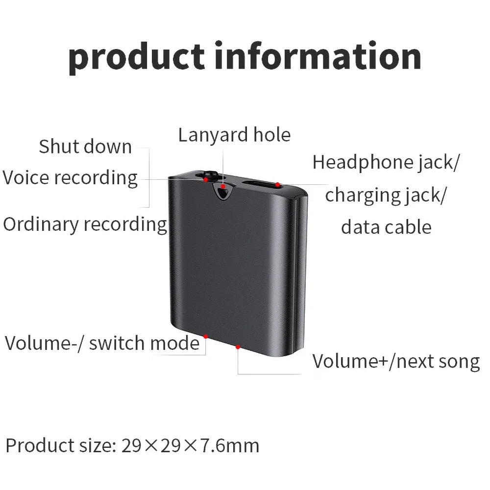 Magnetic USB Tiny Mini Voice Recorder