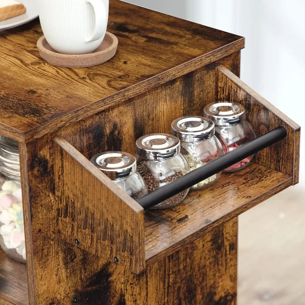 Kitchen island counter, storage cabinet with drawers