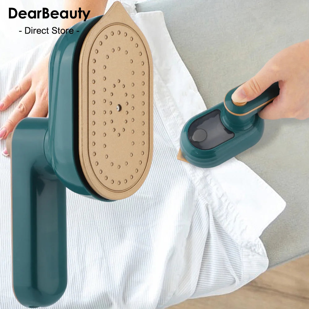 Upgrade Portable Mini Ironing Machine 180°Rotatable Handheld Steam Iron Foldable Travel Garment Steamer Professional Steam Iron