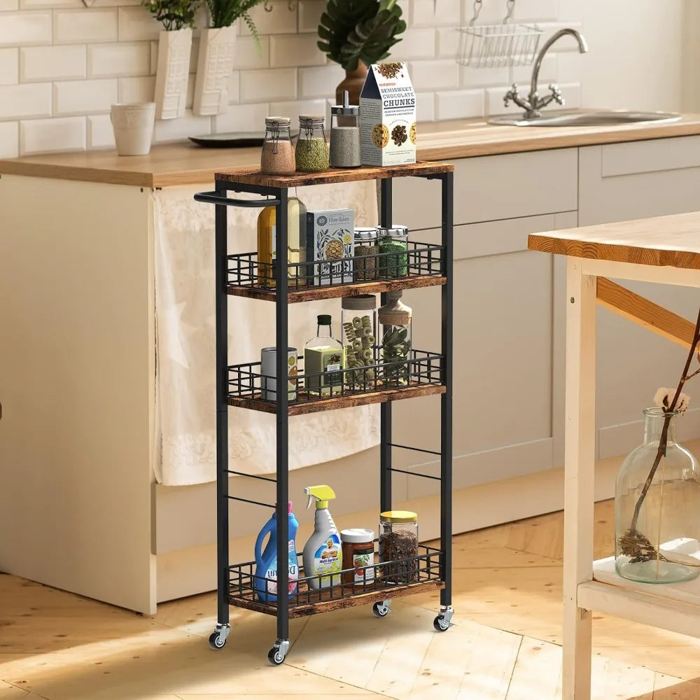 Slim Storage Rolling Cart