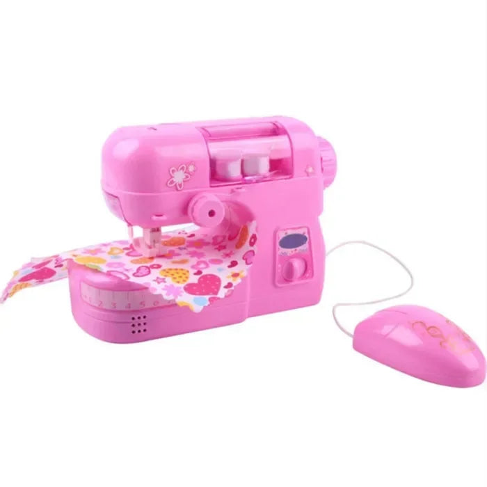 Children's Mini Portable Sewing Machine Small Electric Children Sewing Machine Electronic Sewing Machine Home Toy Set