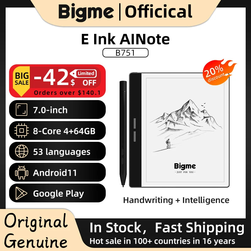 Bigme B751 7-inch ink screen e-book reader