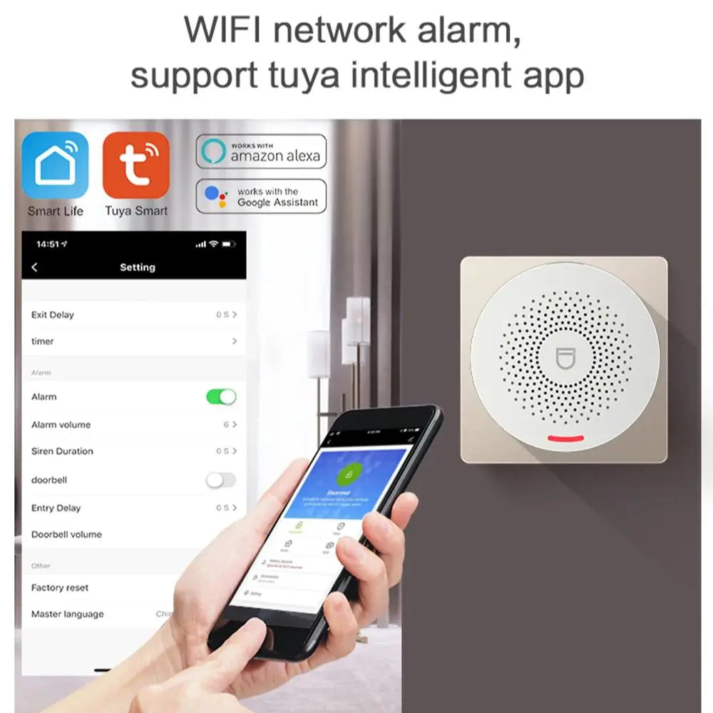 HIVA Wireless WiFi 433MHz Home Security System