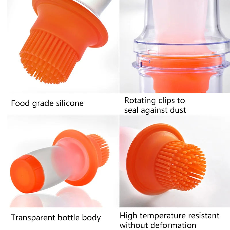 Portable Silicone BBQ Grill Bottle Brush