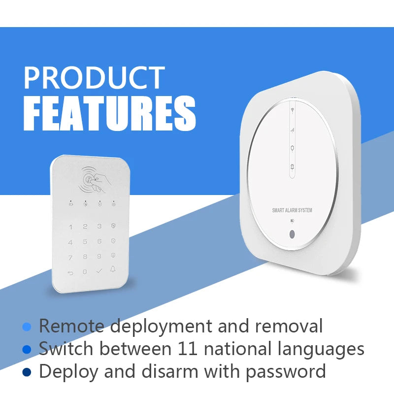 Tuya Google Wifi Smart Home Wireless GSM Alarm System