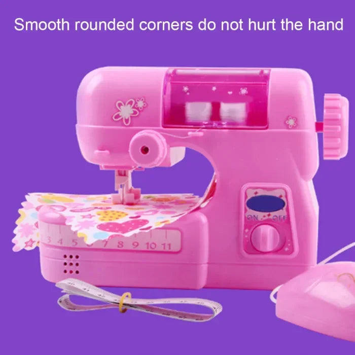 Children's Mini Portable Sewing Machine Small Electric Children Sewing Machine Electronic Sewing Machine Home Toy Set