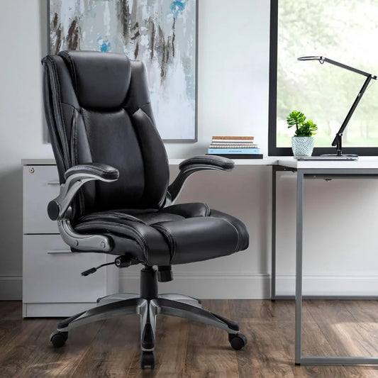 Adjustable Tilt Angle Bonded Leather Office Chair