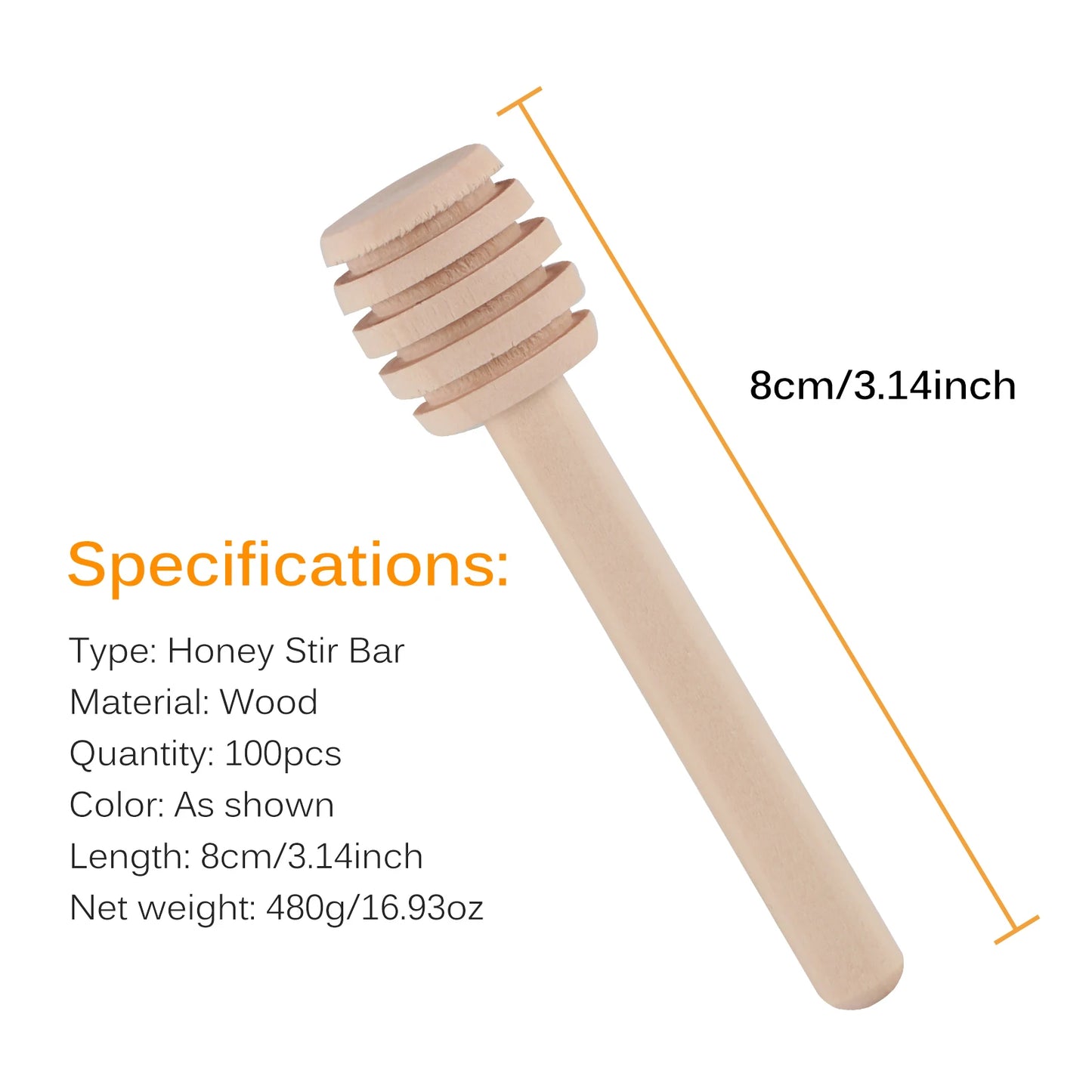 Honey Stir Bar Wooden Mixing Spoon