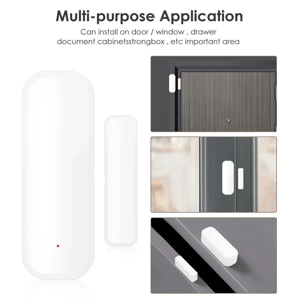 Tuya WiFi  Door Sensor Window Sensor Smart Home Alarm System