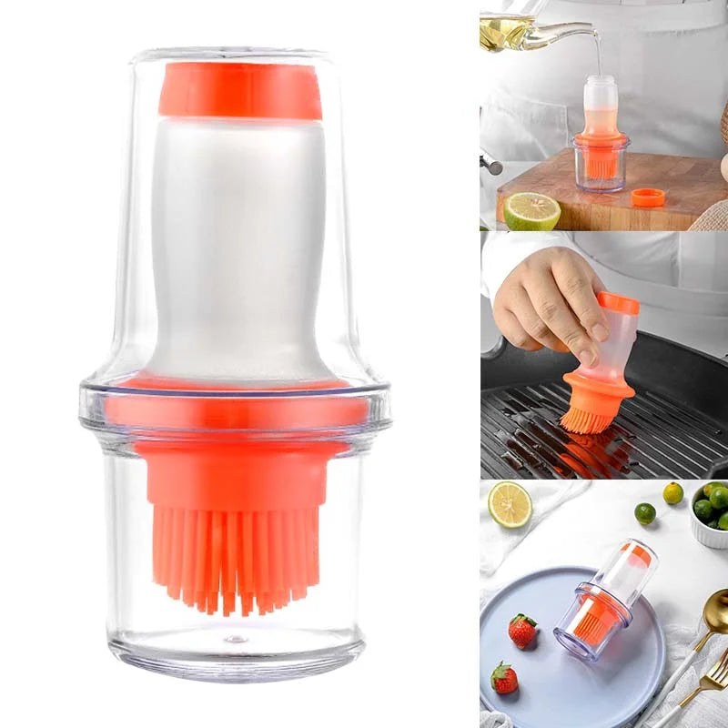 Portable Silicone BBQ Grill Bottle Brush