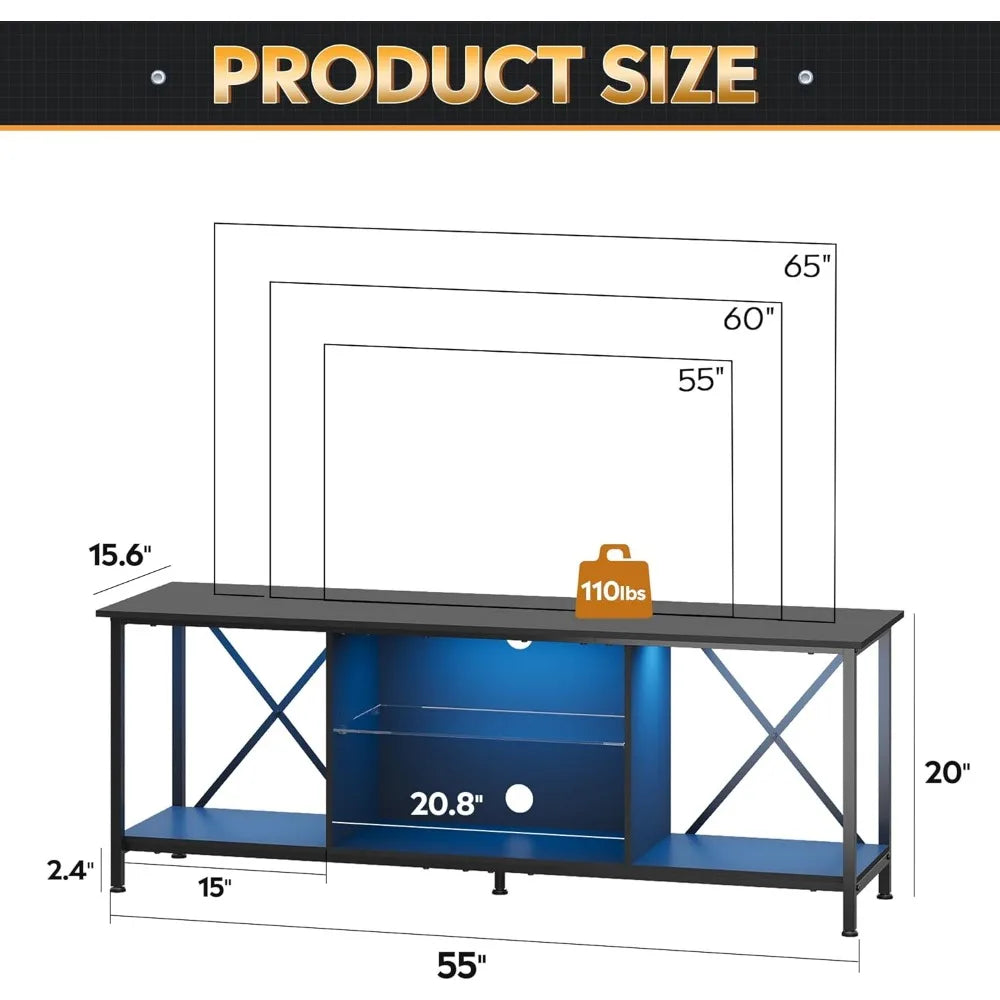 WLIVE TV Stand Up To 65 Inch TV