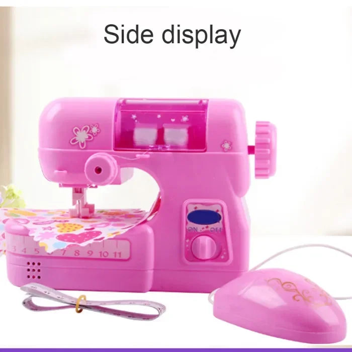 Children's Mini Portable Sewing Machine Small Electric Children Sewing Machine Electronic Sewing Machine Home Toy Set