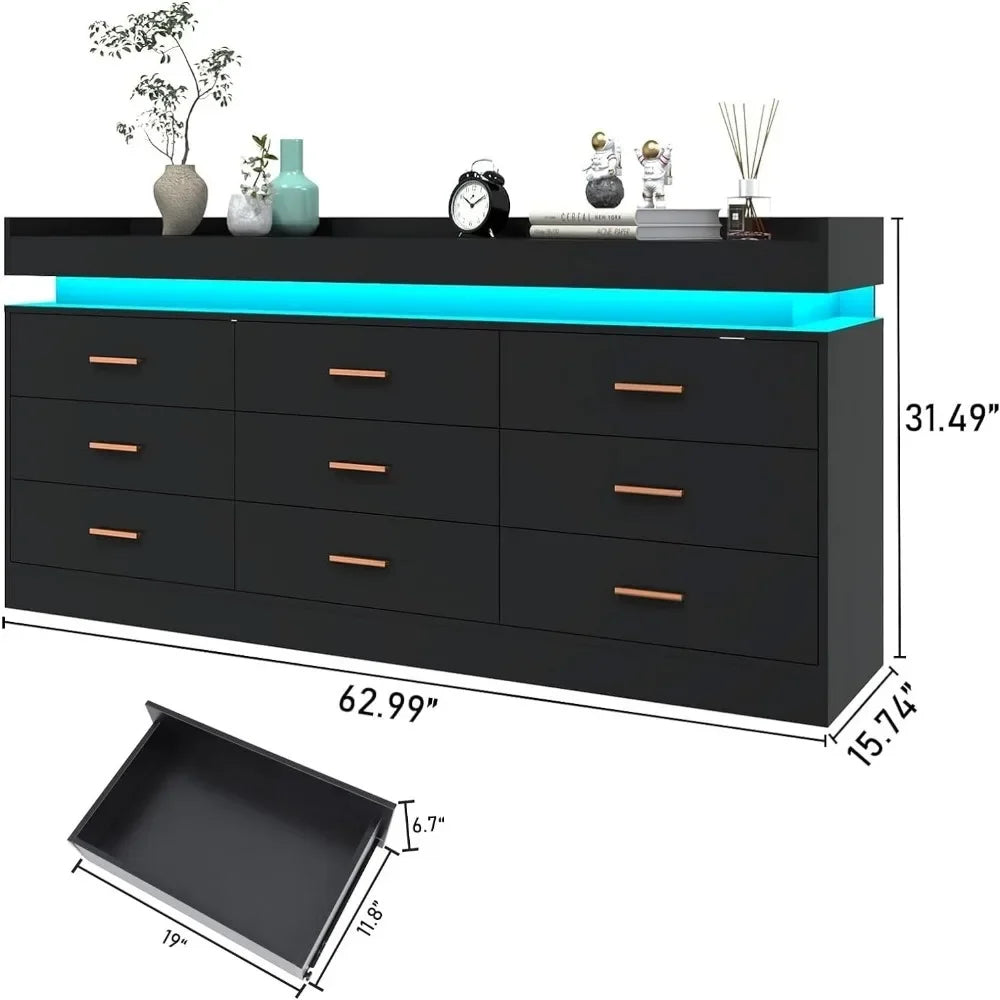 Wide Drawer Organizer Cabinet