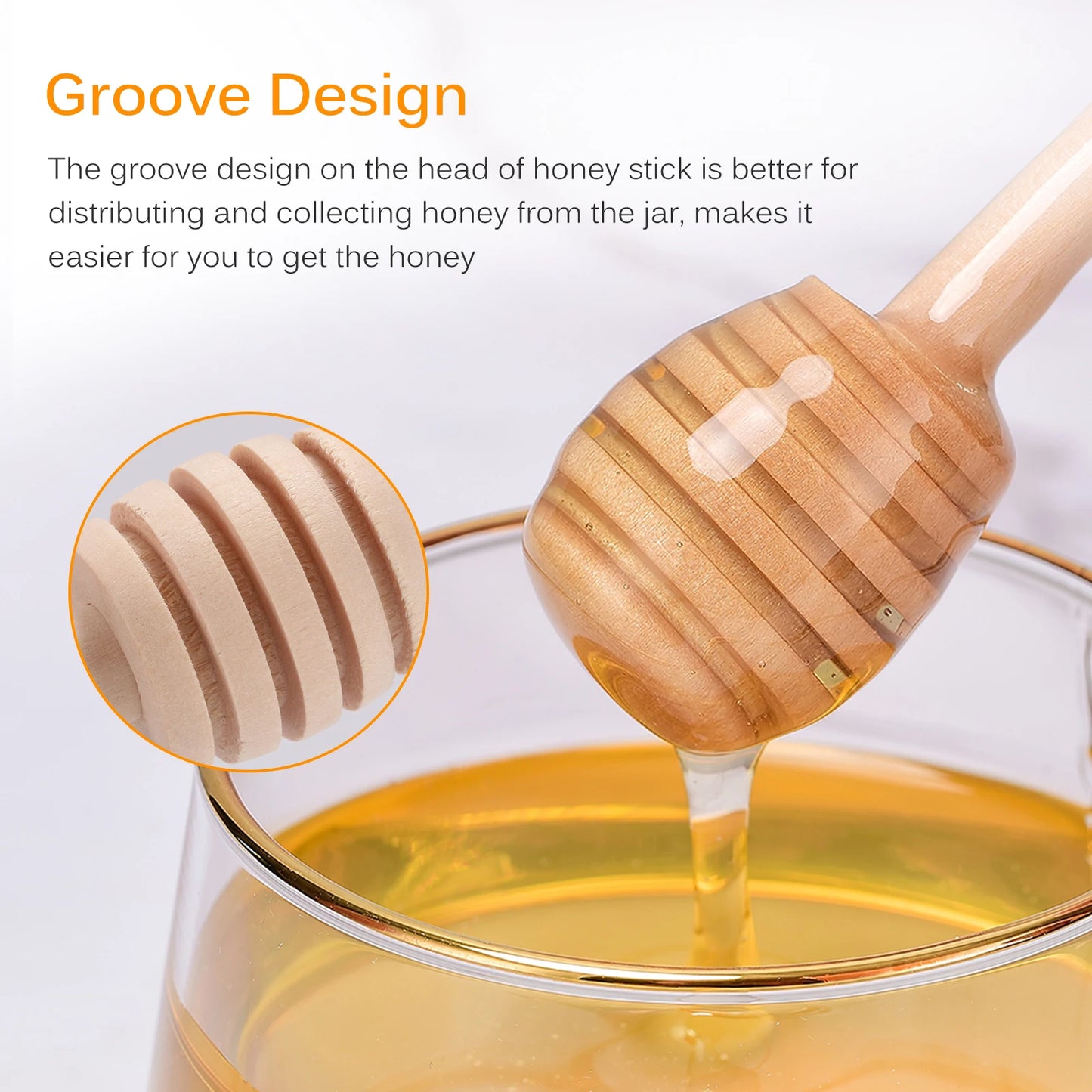 Honey Stir Bar Wooden Mixing Spoon