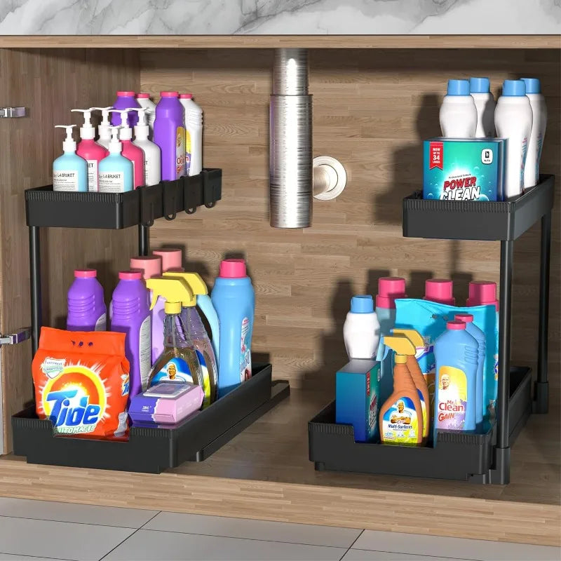 L-Shaped Under Sink Organizer