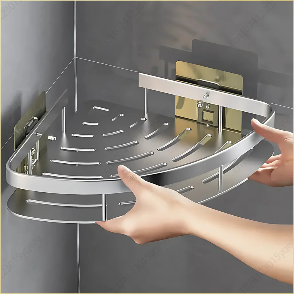 Aluminum Alloy Bathroom Shelf Storage Organizer