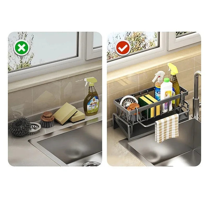 Kitchen Sink Drain Rack Organizer