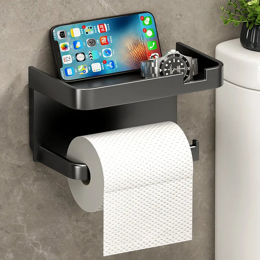 Plastic Toilet Paper Holder Storage Rack