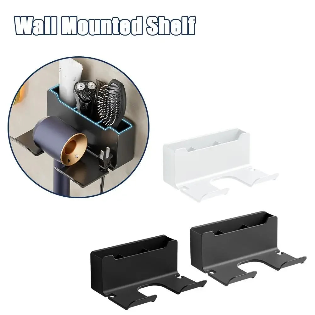 Hair Dryer Holder Stand with Storage Box